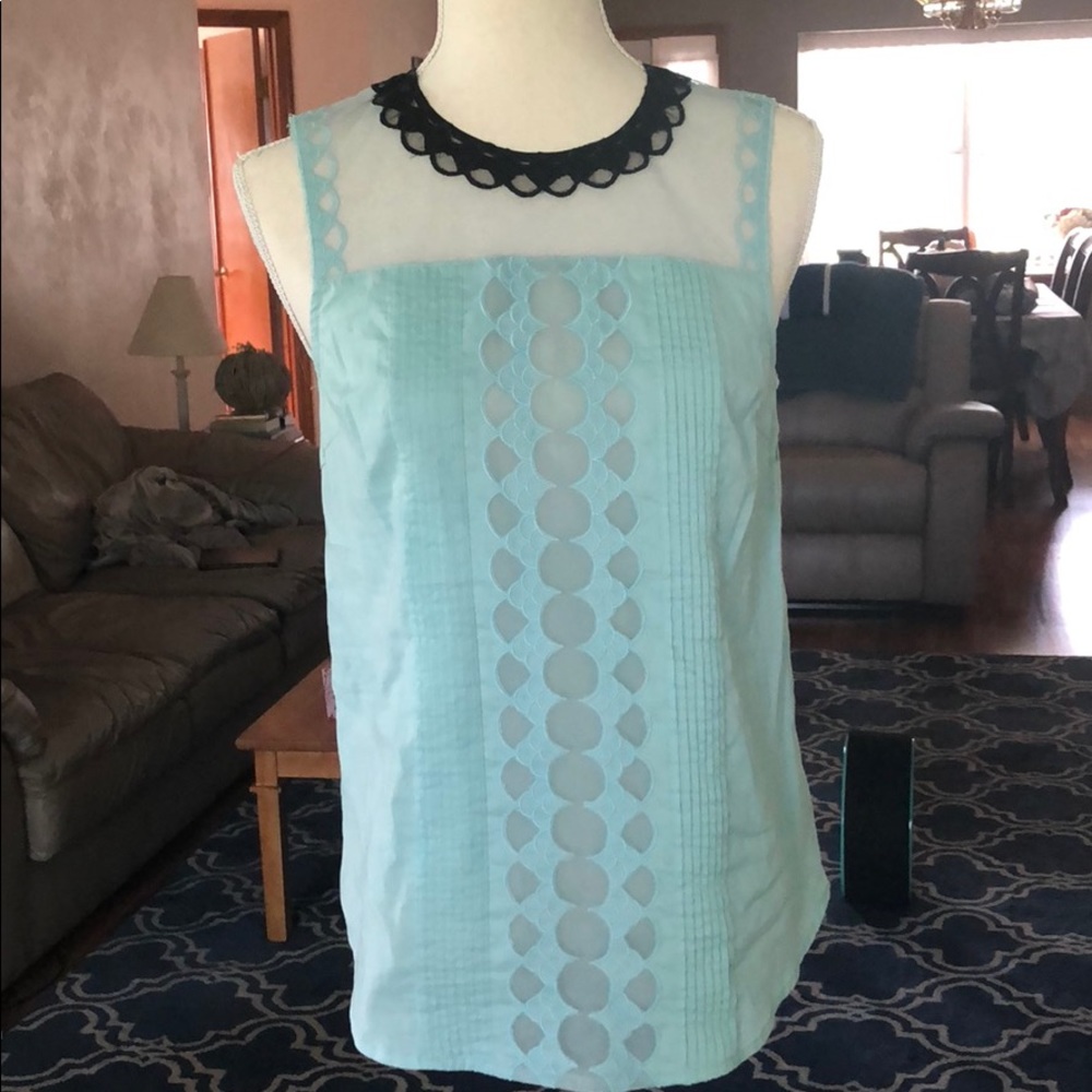 Retro Tank with Embroidered Accents